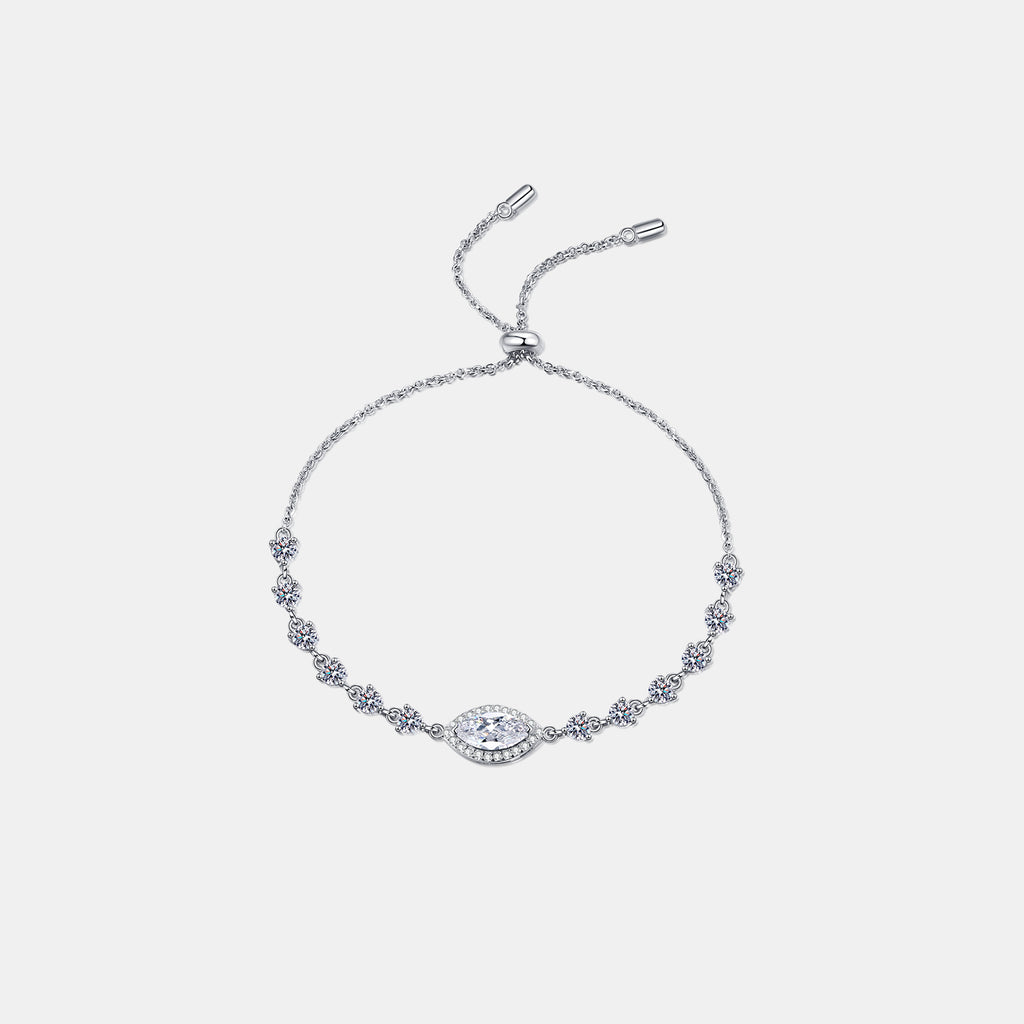 1 Carat Moissanite 925 Sterling Silver Bracelet - Laazaar