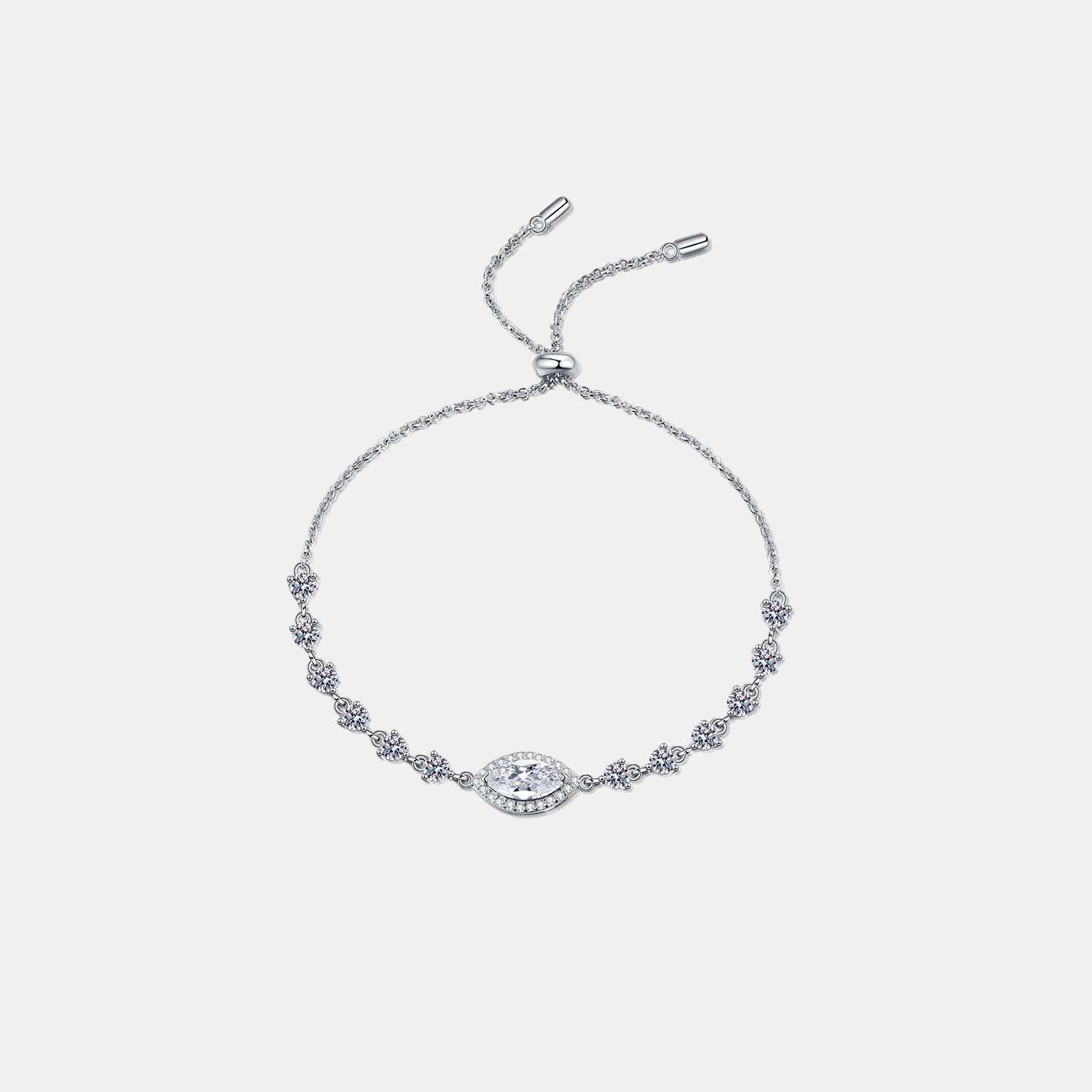 1 Carat Moissanite 925 Sterling Silver Bracelet - Laazaar