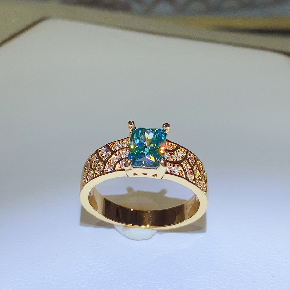 1 Carat Moissanite 925 Sterling Silver Ring - Laazaar