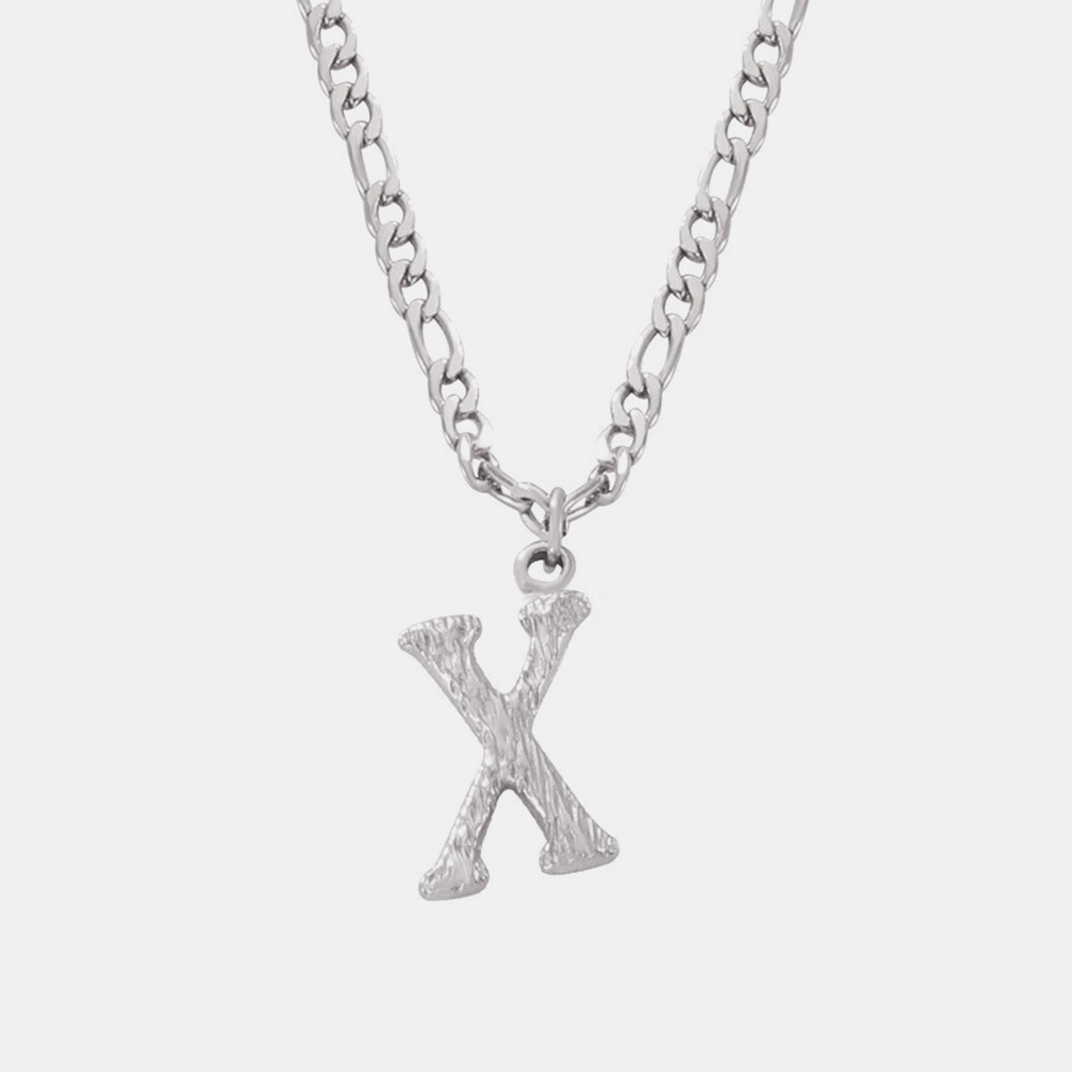 Titanium Steel Letter Pendant Necklace - Laazaar