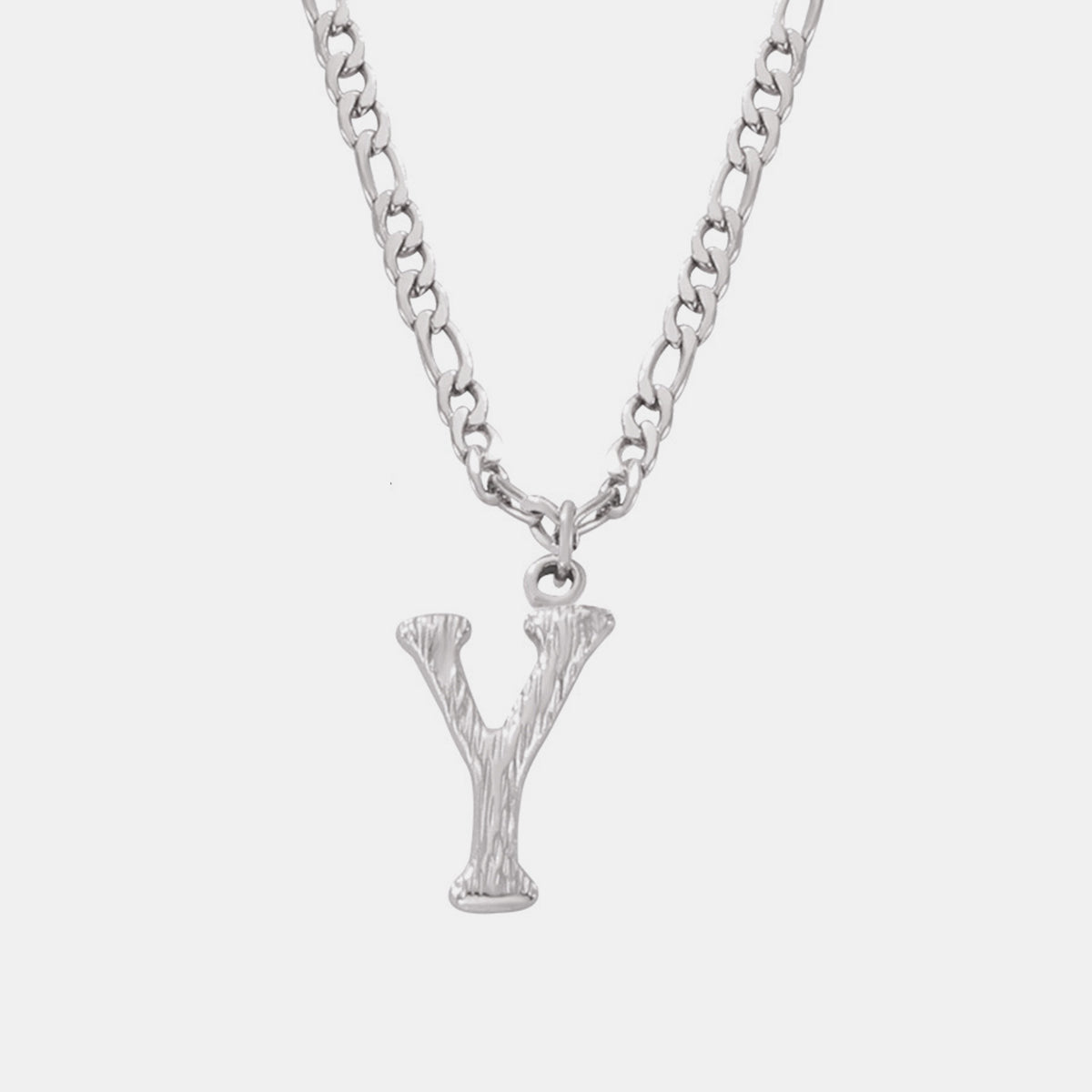 Titanium Steel Letter Pendant Necklace - Laazaar