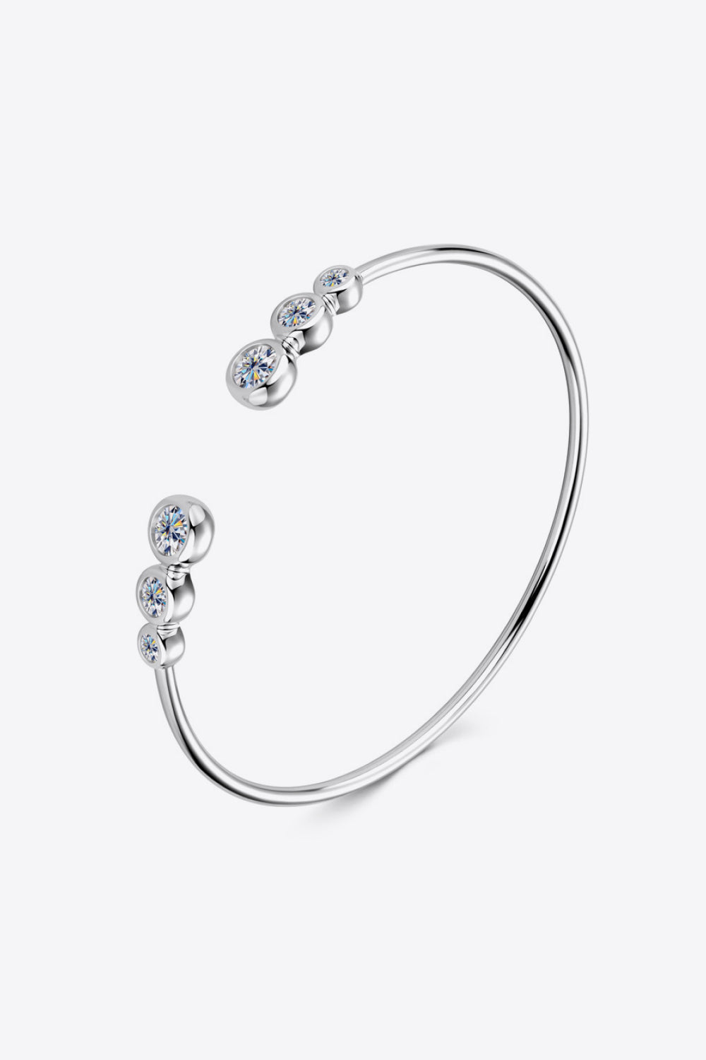1.8 Carat Moissanite 925 Sterling Silver Bracelet - Laazaar