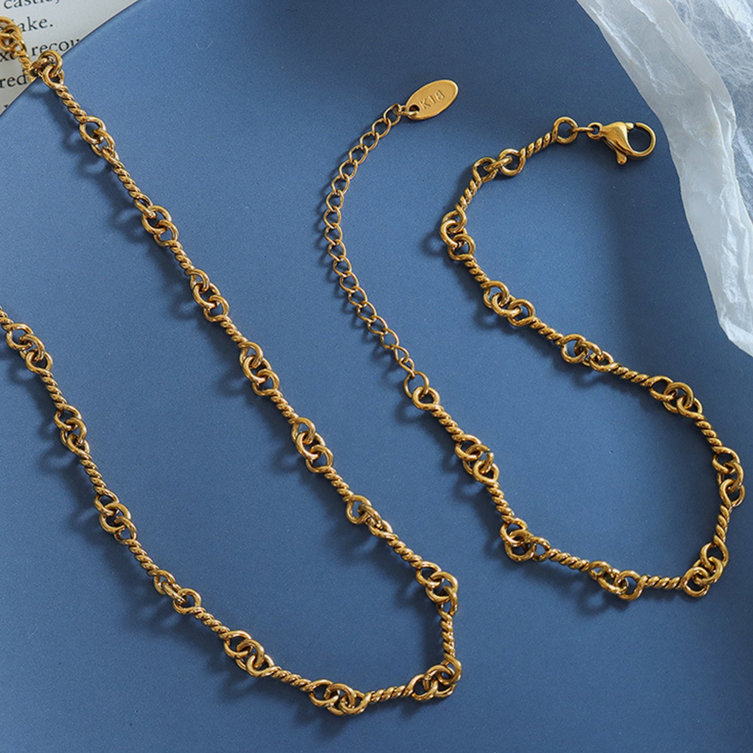 Titanium Steel Link Chain Bracelet - Laazaar