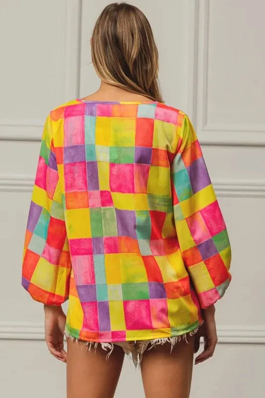 BiBi Multi Block Bubble Pop Ballon Top