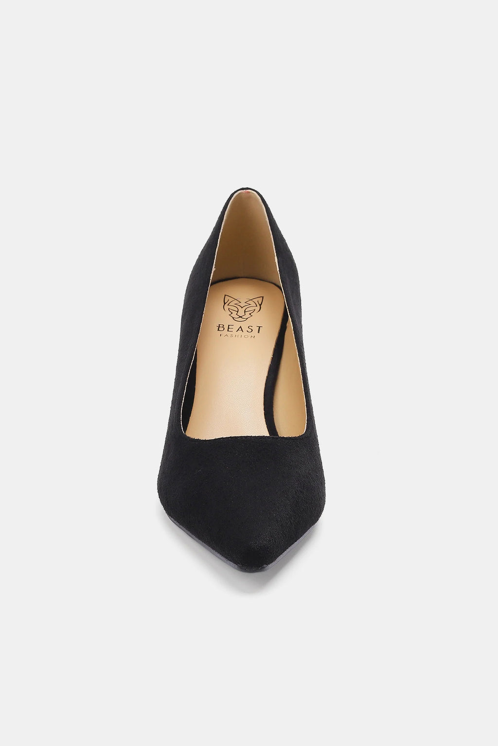 Beast Fashion Faux Suede Point Toe Pumps - Laazaar