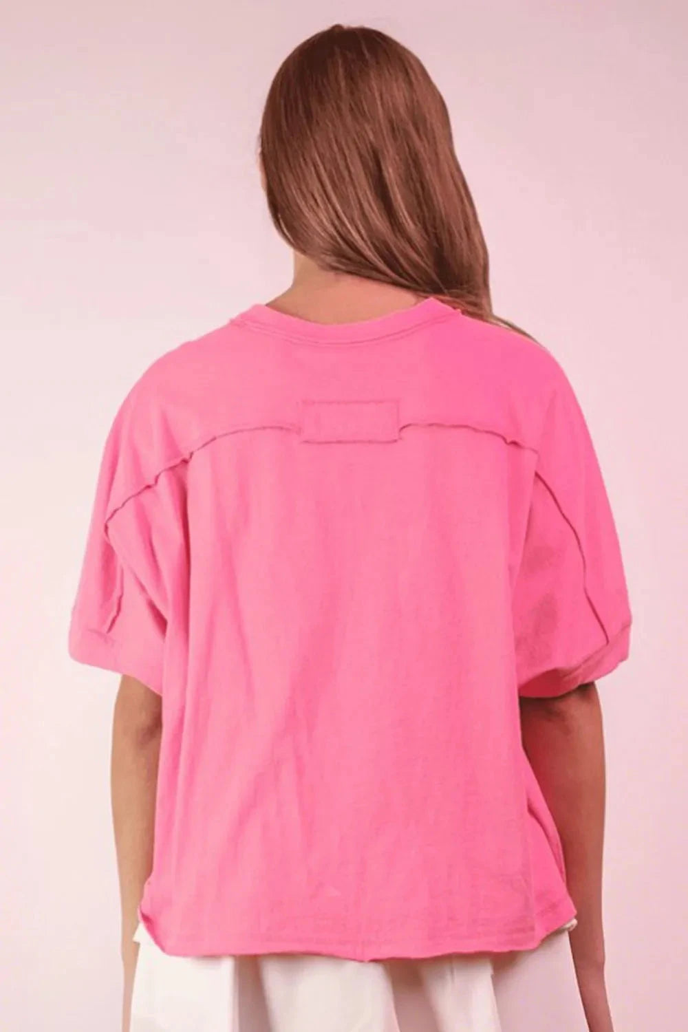 VERY J Round Neck Short Sleeve T-Shirt