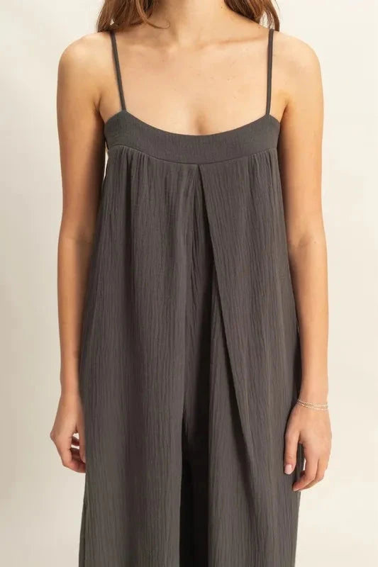 HYFVE Double Gauze Super Flowy Cami Jumpsuit
