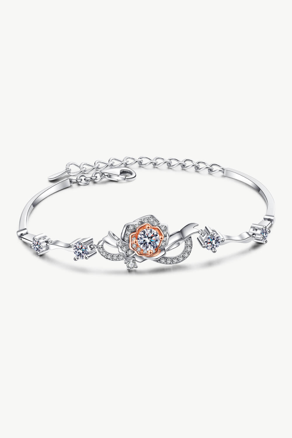 925 Sterling Silver Moissanite Bracelet - Laazaar