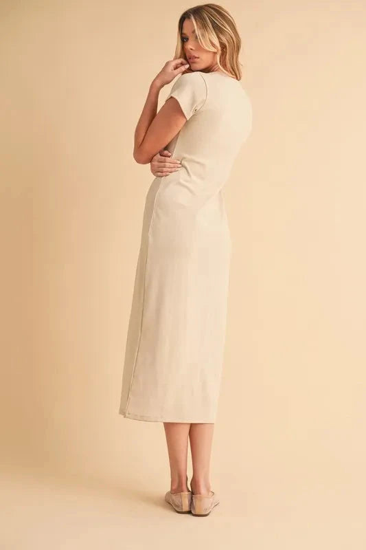 Aemi+Co Short Sleeve Midi Tee Dress