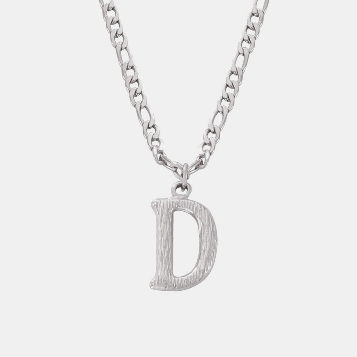 Titanium Steel Letter Pendant Necklace - Laazaar