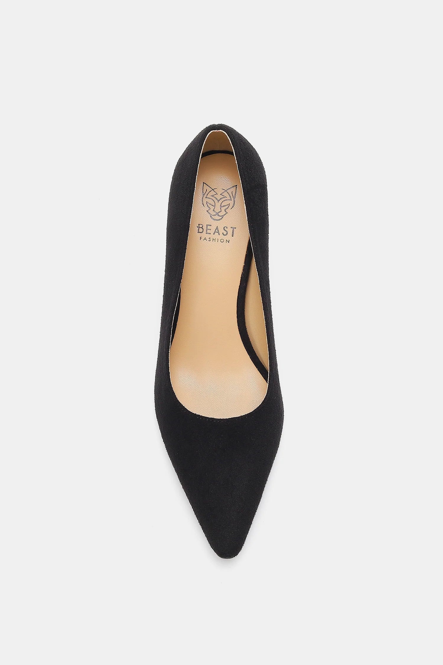 Beast Fashion Faux Suede Point Toe Pumps - Laazaar