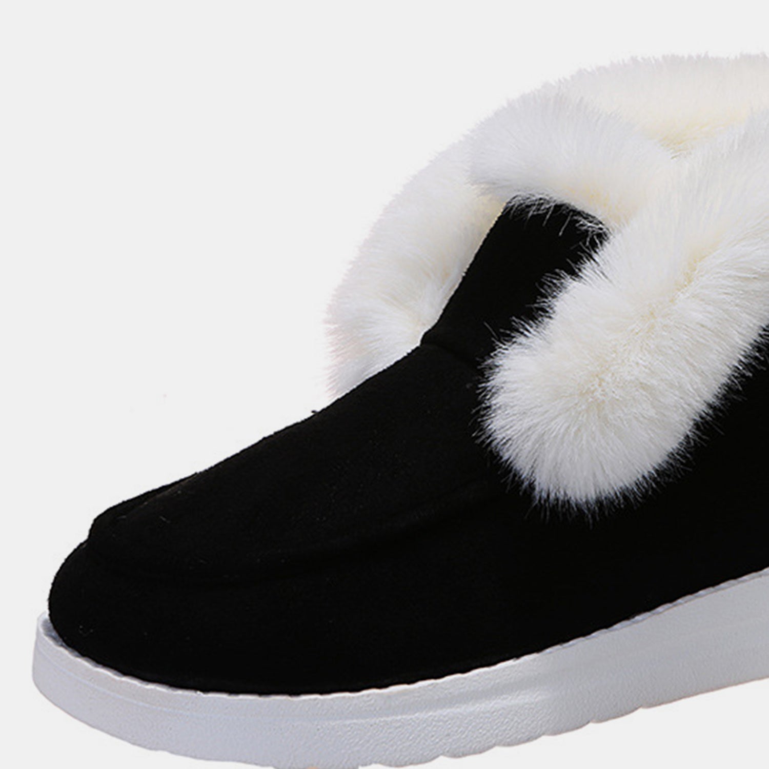 Furry Suede Snow Boots - Laazaar