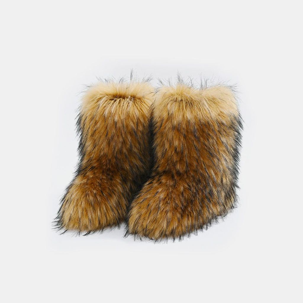 Thermal Fuzzy Platform Boots - Laazaar