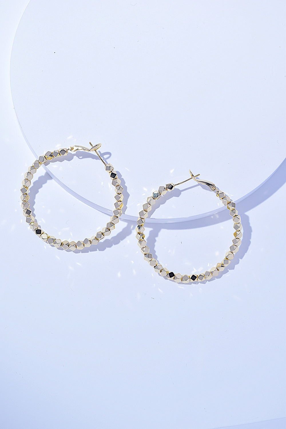 Alloy Hoop Earrings - Laazaar