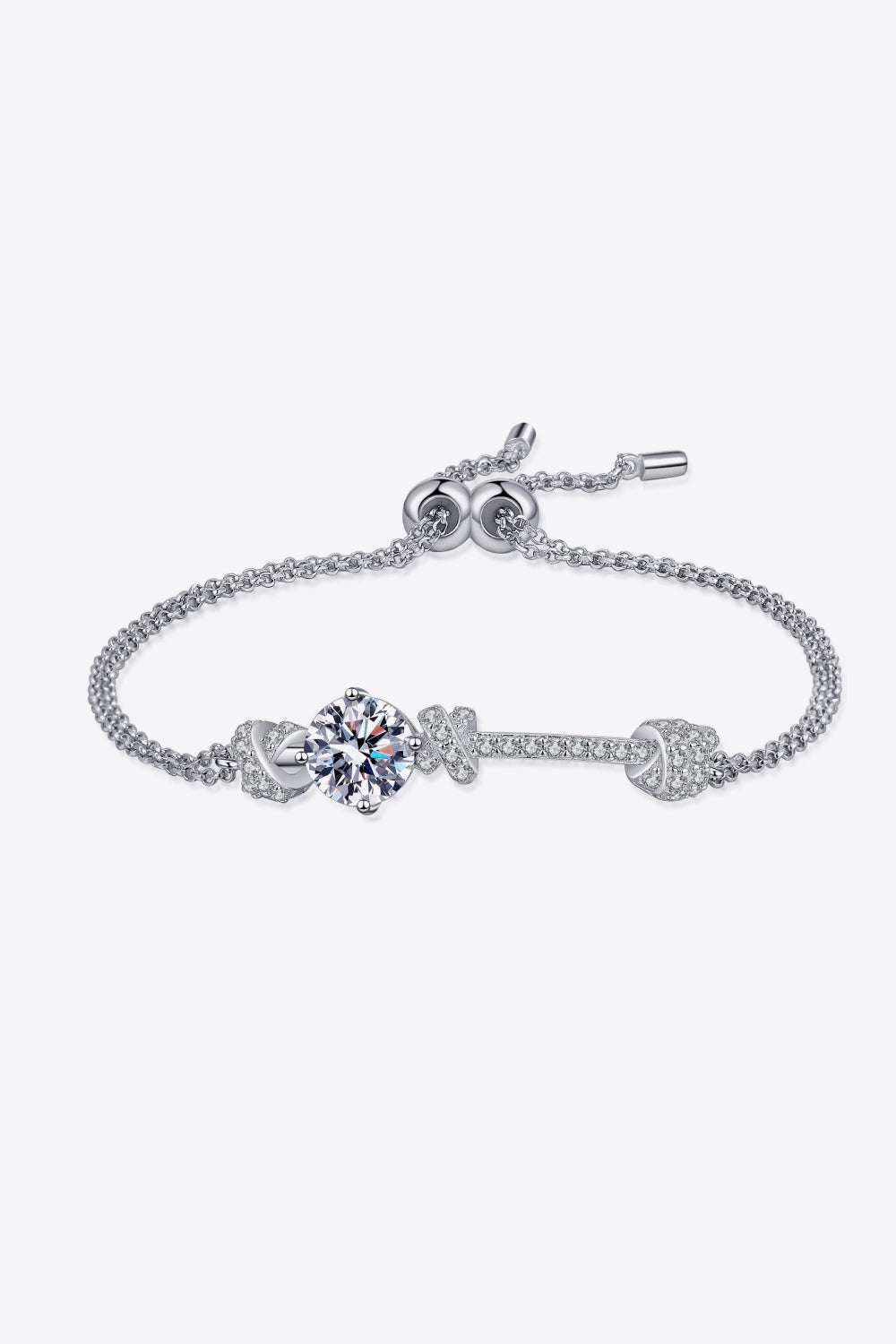 2 Carat Moissanite 925 Sterling Silver Bracelet - Laazaar