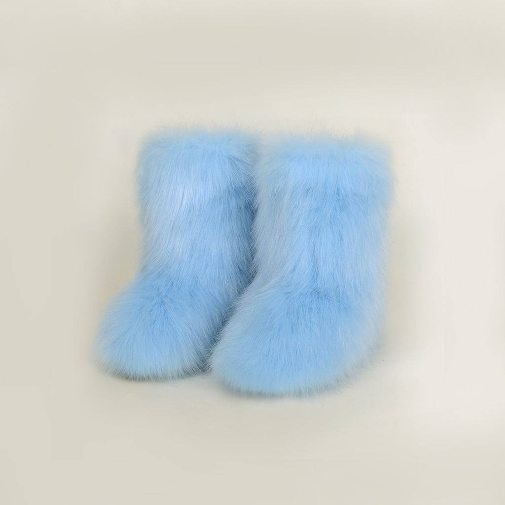 Thermal Fuzzy Platform Boots - Laazaar