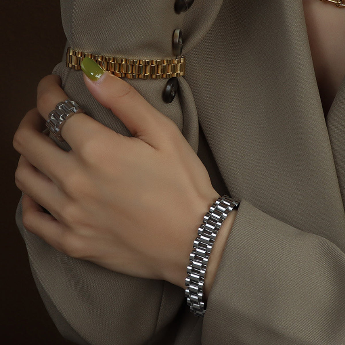 Titanium Steel Chain Bracelet - Laazaar