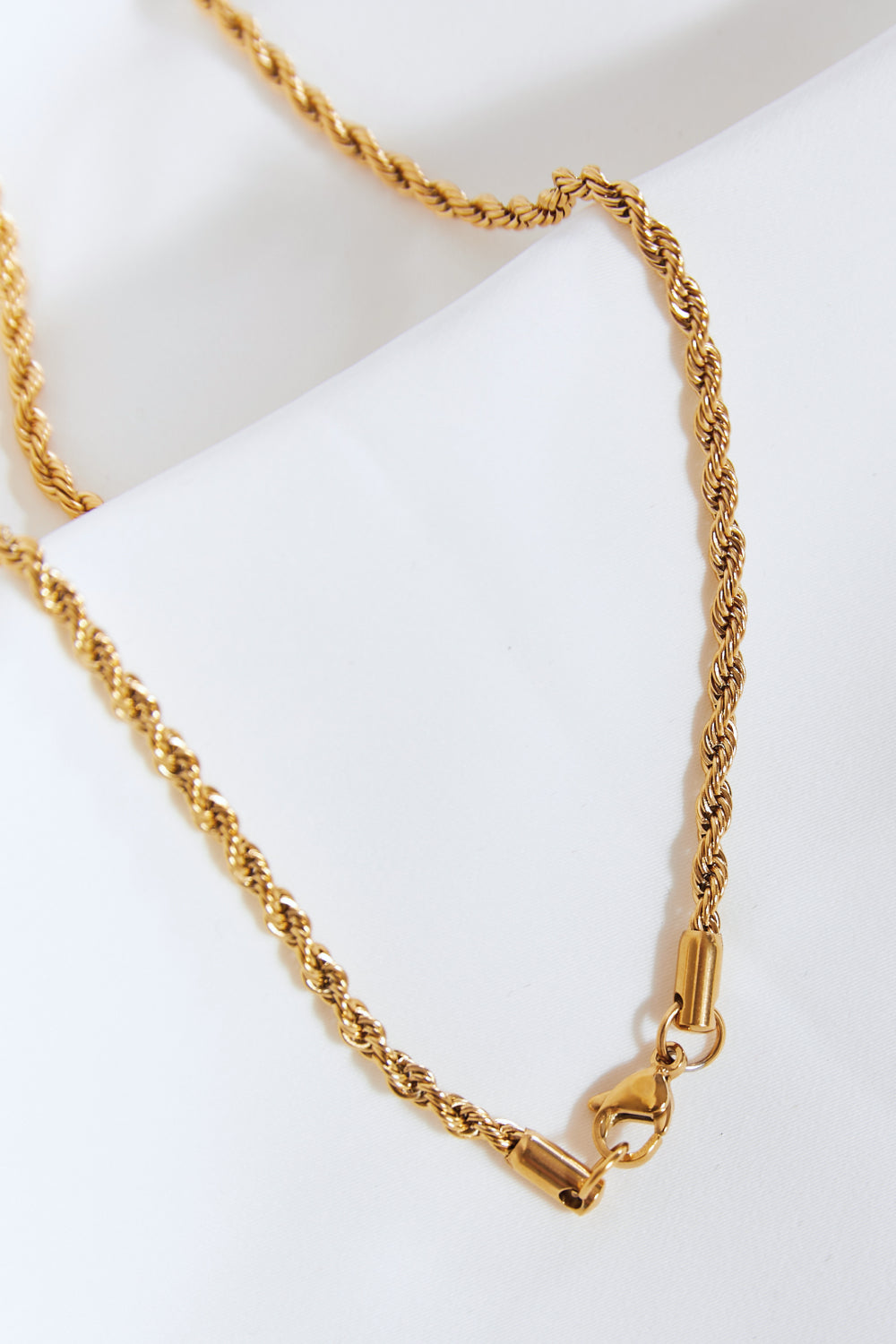 Brass Lightning Pendant Necklace - Laazaar