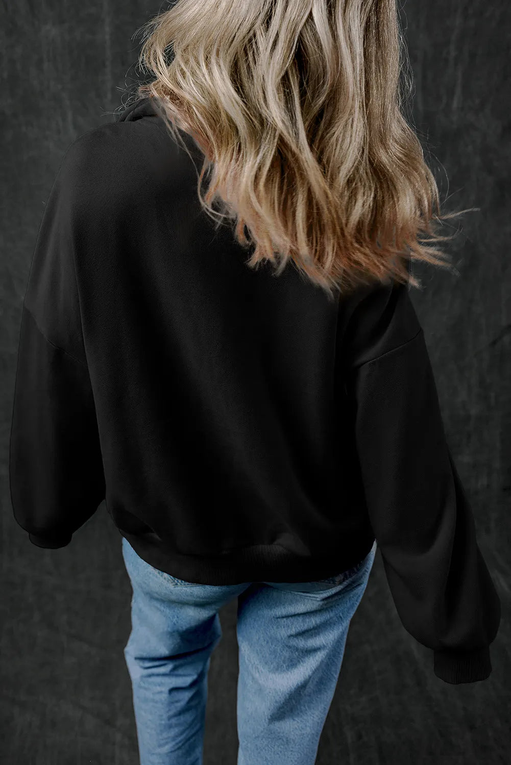 Half Zip Long Sleeve Sweatshirt - Laazaar