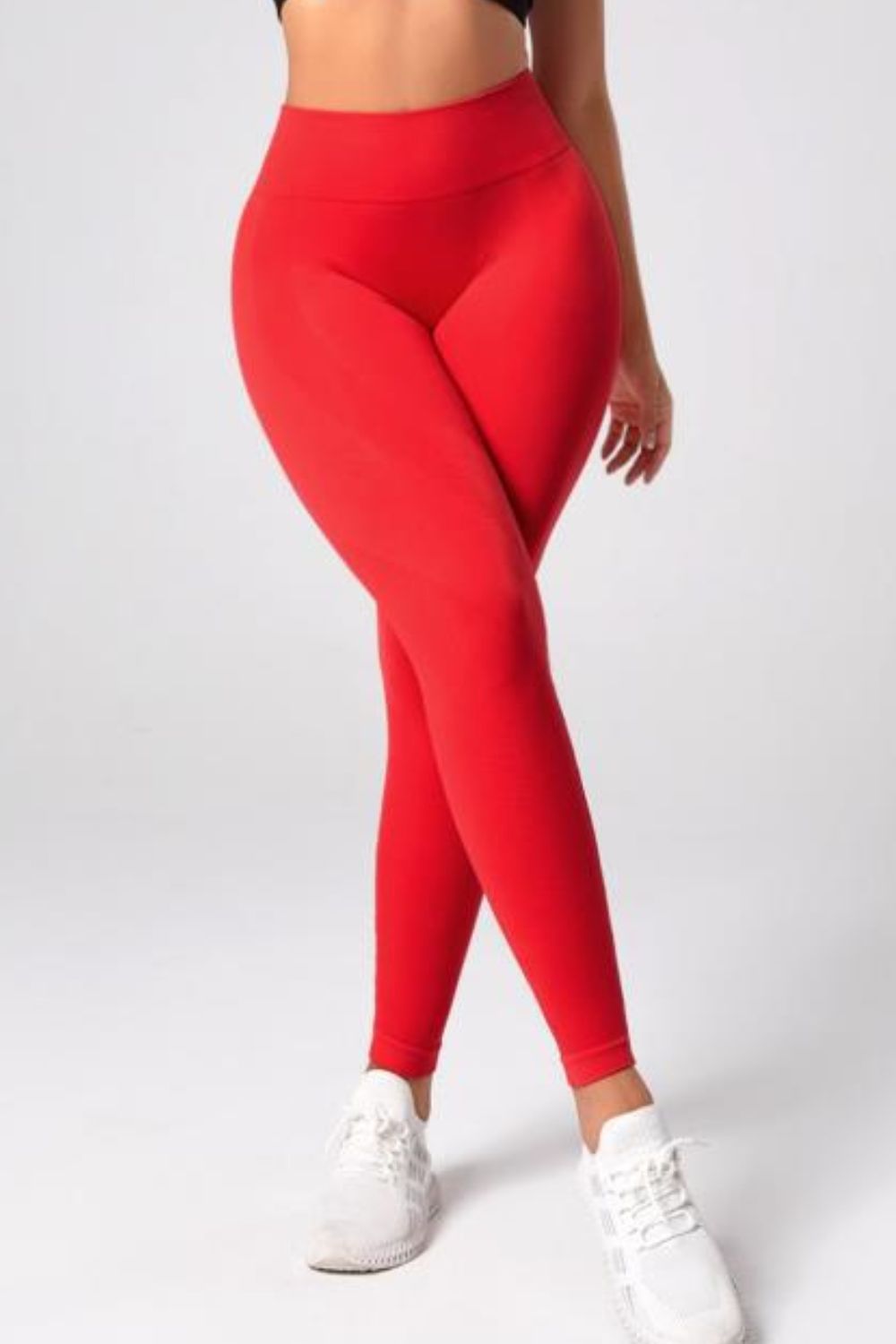 High Waistband Long Active Pants - Laazaar
