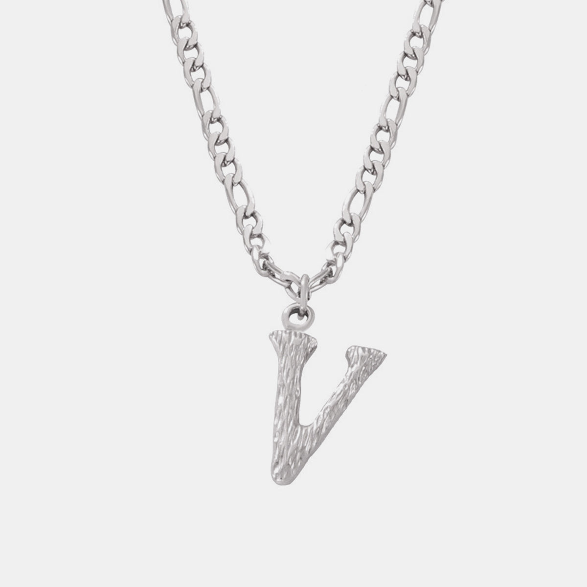 Titanium Steel Letter Pendant Necklace - Laazaar