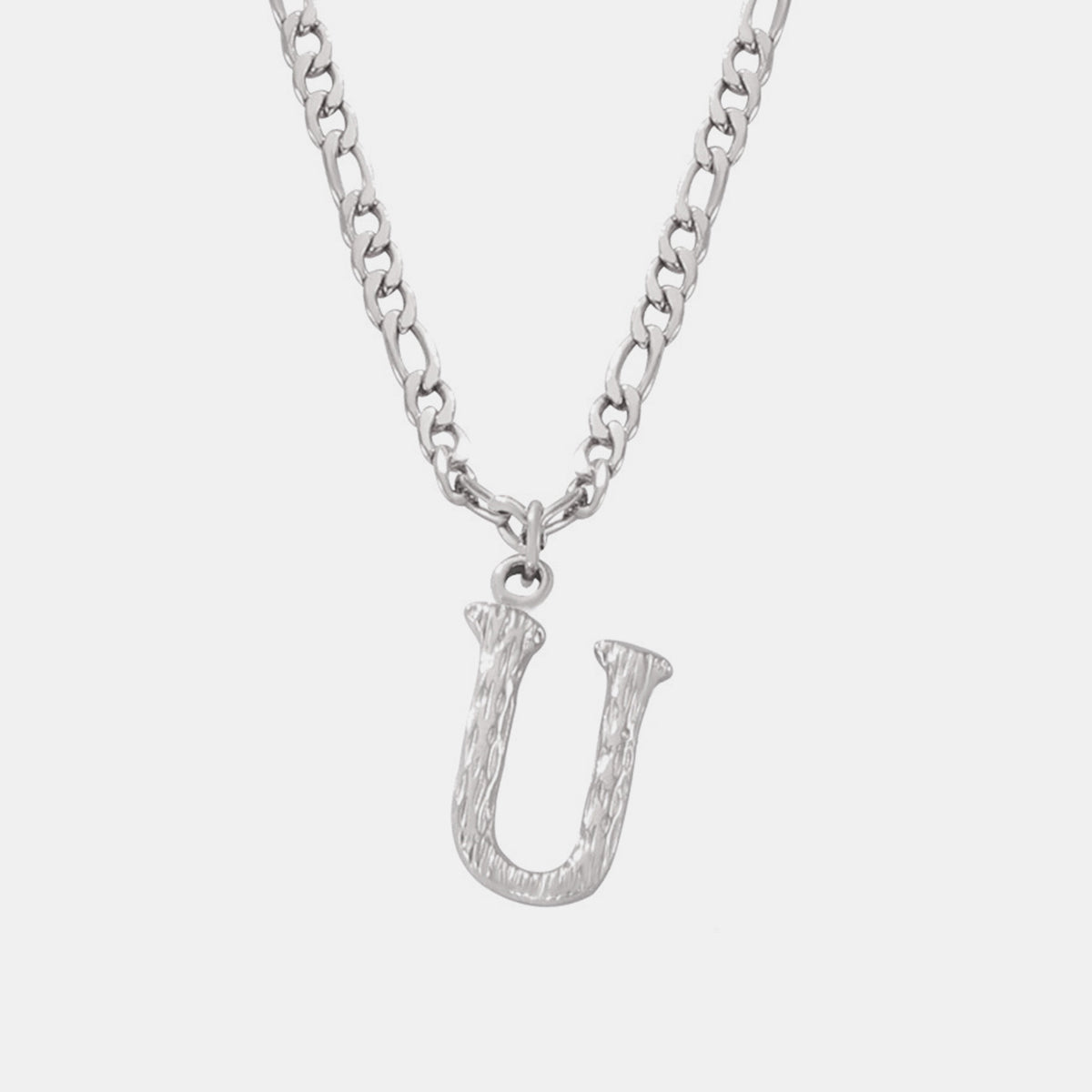 Titanium Steel Letter Pendant Necklace - Laazaar