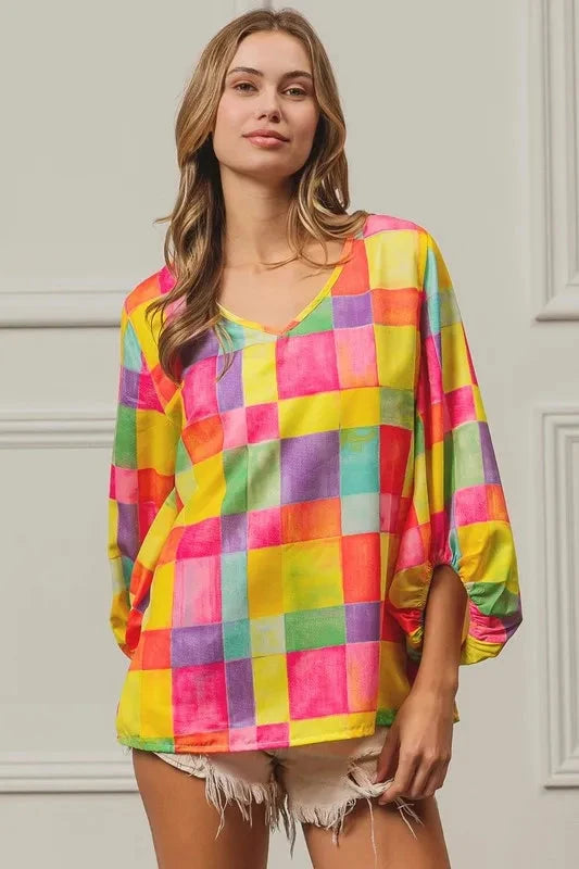 BiBi Multi Block Bubble Pop Ballon Top