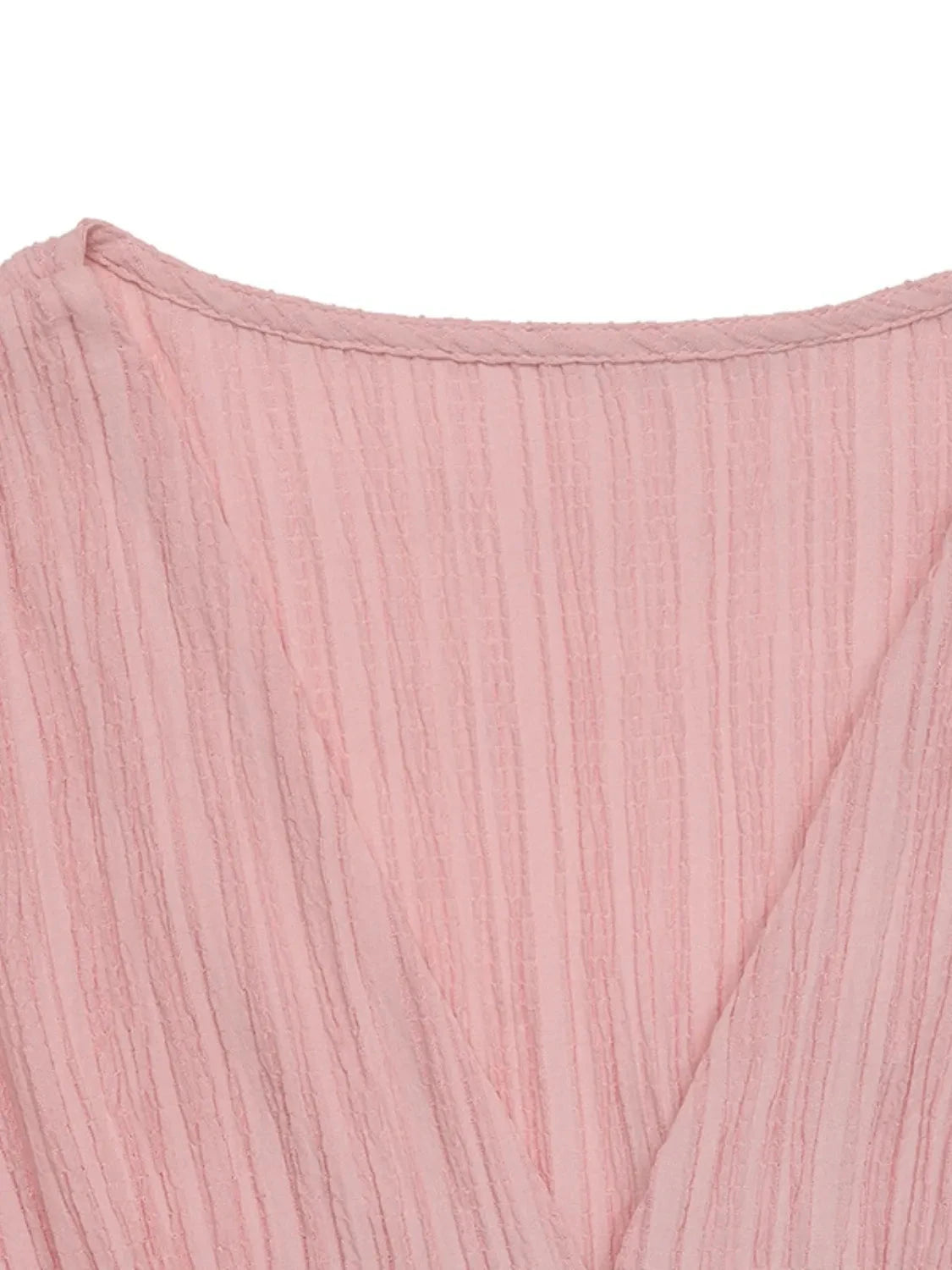 V-Neck Puff Sleeve Dress