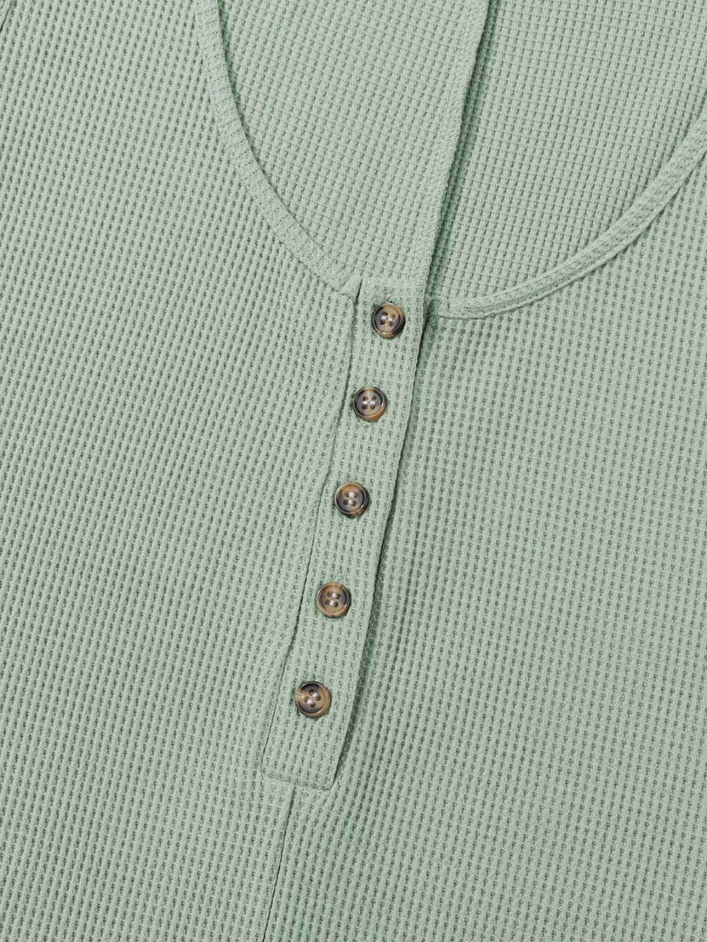 Waffle-Knit Half Button Sleeveless Romper with Pockets - Laazaar