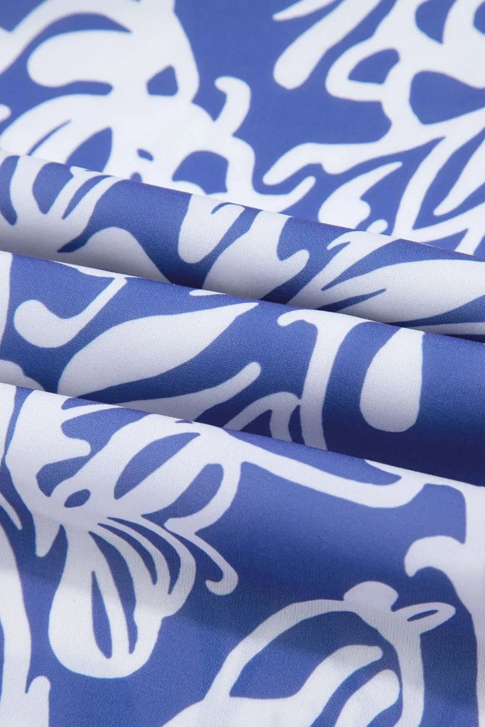 Floral Print Spaghetti Strap High Waist Dress