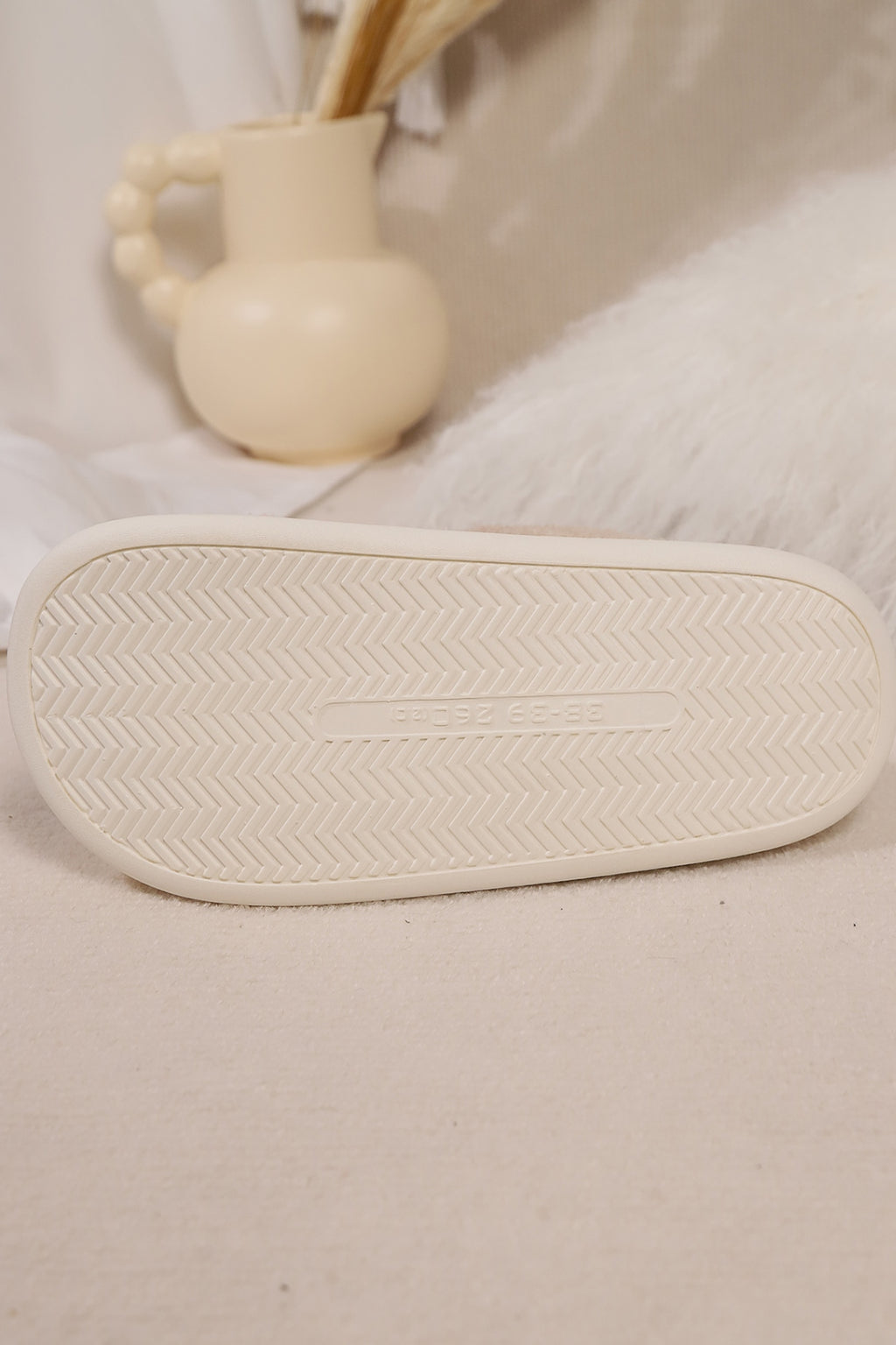 Elk Furry PVC Flat Slippers - Laazaar