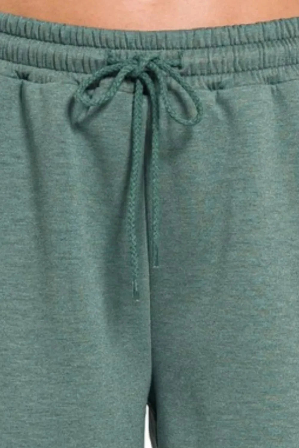 Zenana Scuba Thigh Pocket Shorts