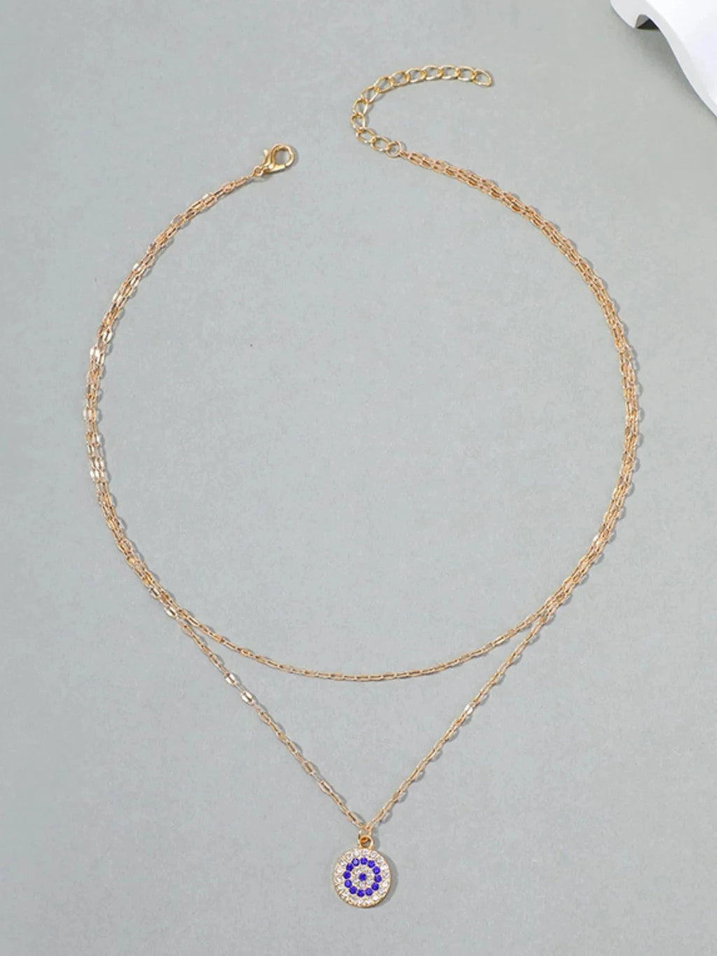 18K Gold-Plated Inlaid Zircon Layered Necklace