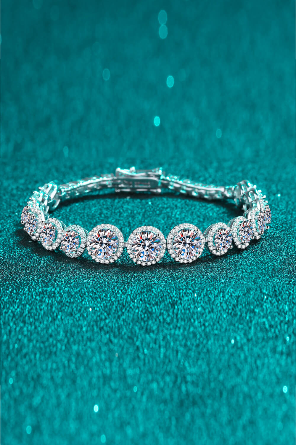 925 Sterling Silver 10.4 Carat Moissanite Bracelet - Laazaar