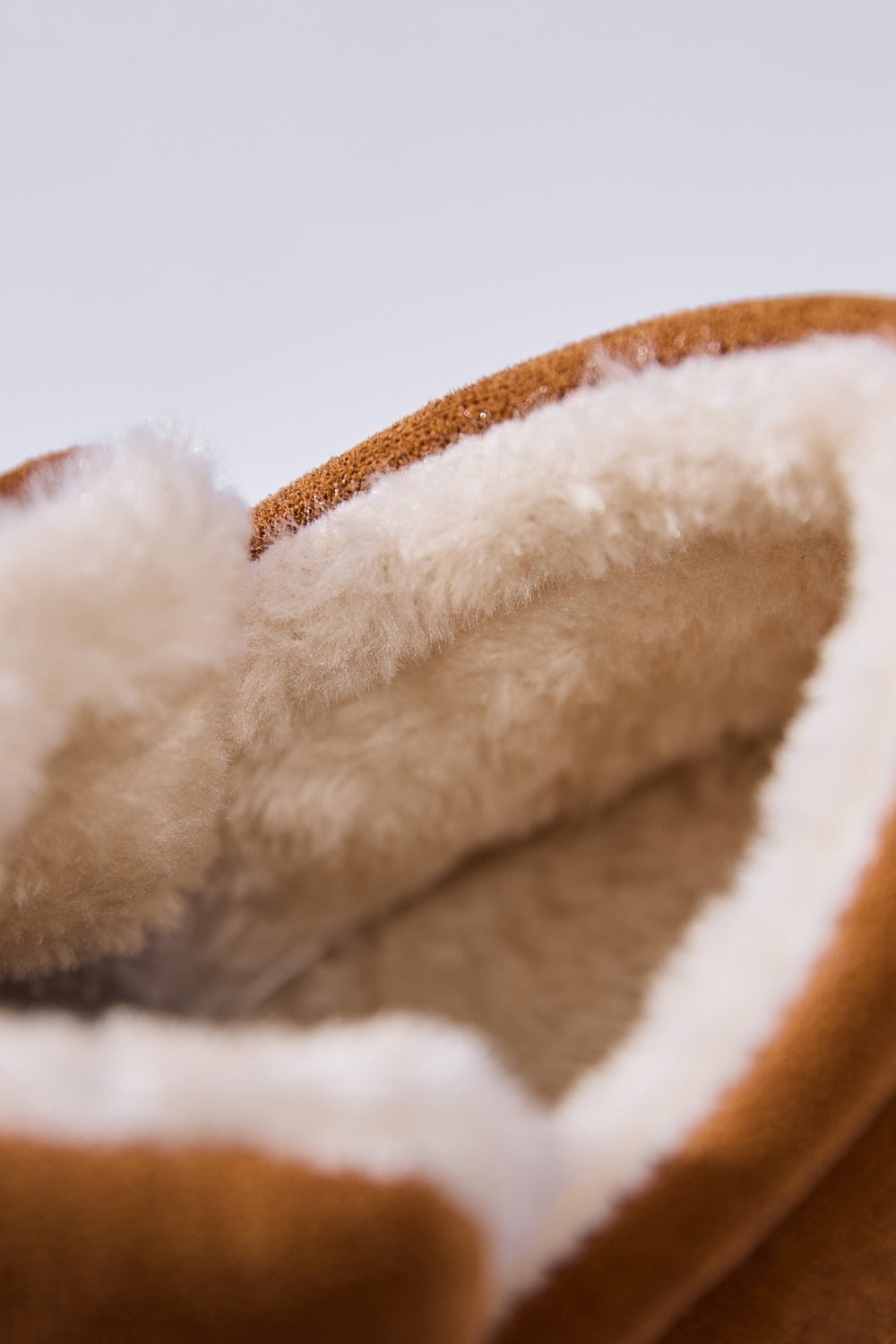 Letter M Suede Round Toe Slippers - Laazaar