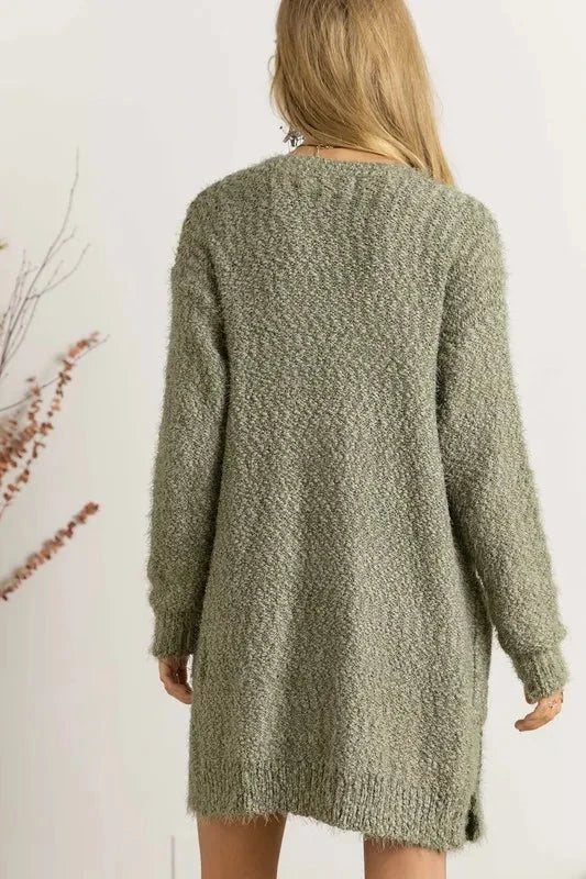 ADORA Comfy Fuzzy Sweater Cardigan