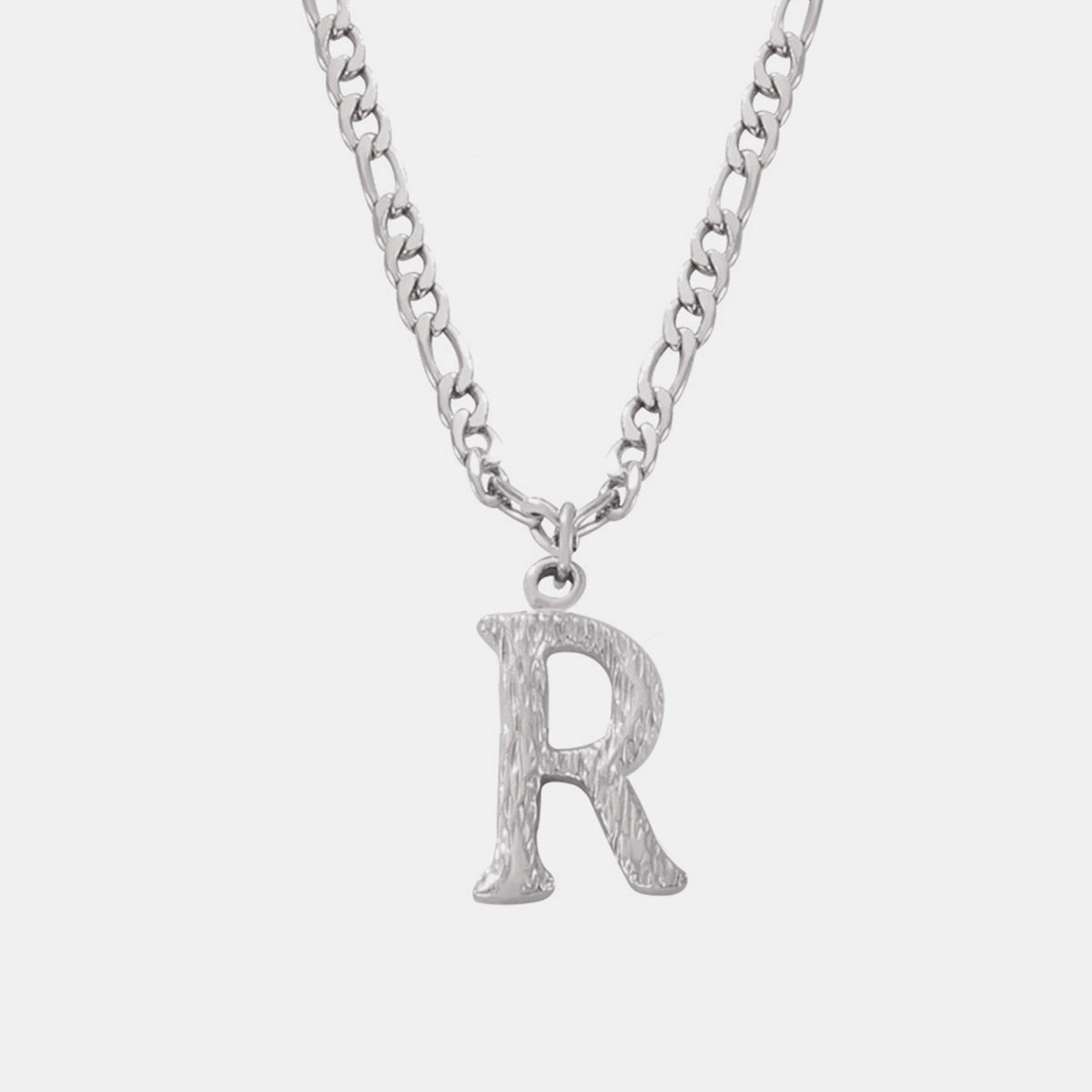 Titanium Steel Letter Pendant Necklace - Laazaar