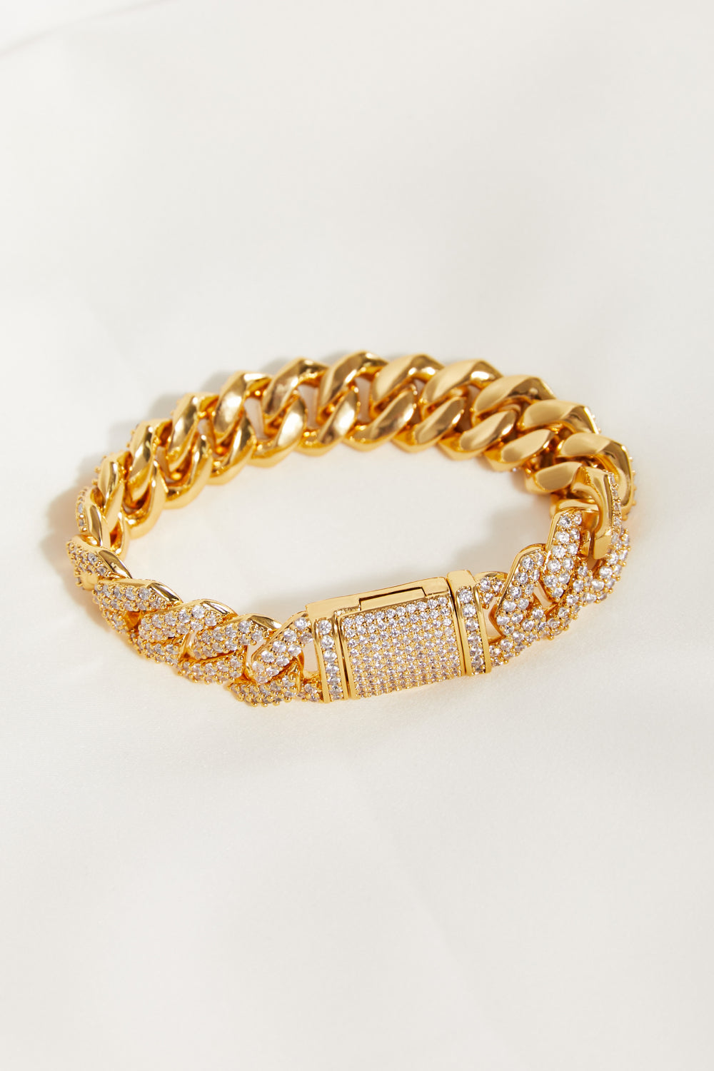 Alloy Inlaid Zircon Bracelet - Laazaar