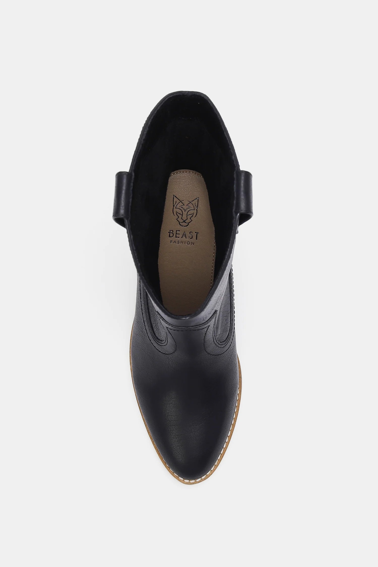 Beast Fashion Butterfly Cut Detail Point Toe Boots - Laazaar