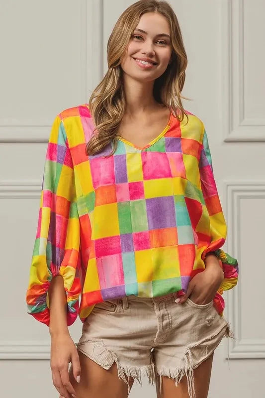 BiBi Multi Block Bubble Pop Ballon Top