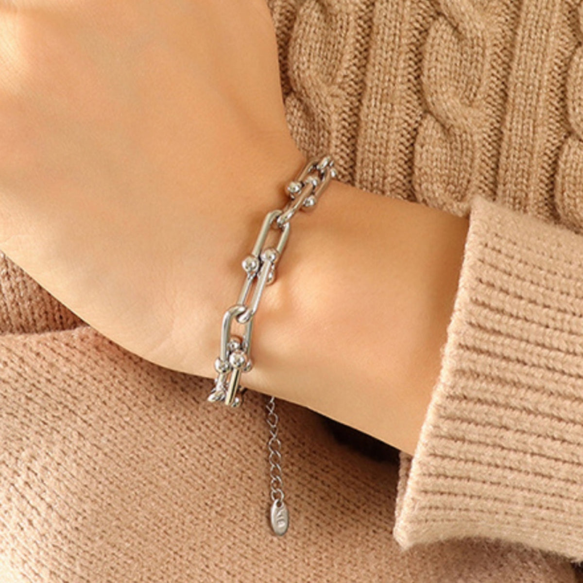 Chunky Chain Titanium Steel Bracelet - Laazaar