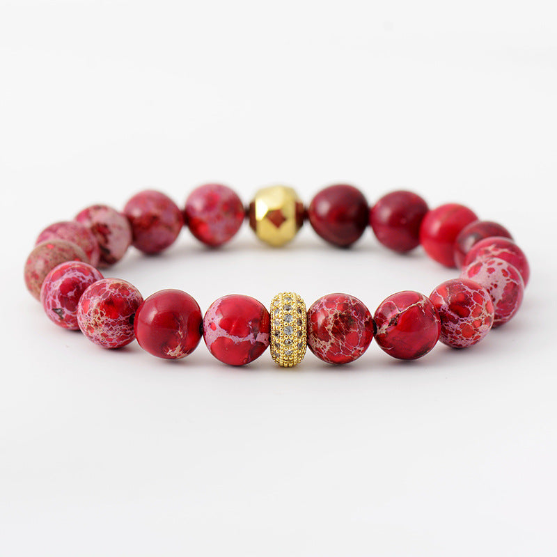 Natural Stone Beaded Bracelet - Laazaar