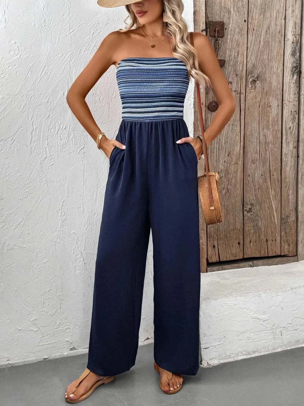 Tube Wide Leg Jumpsuit