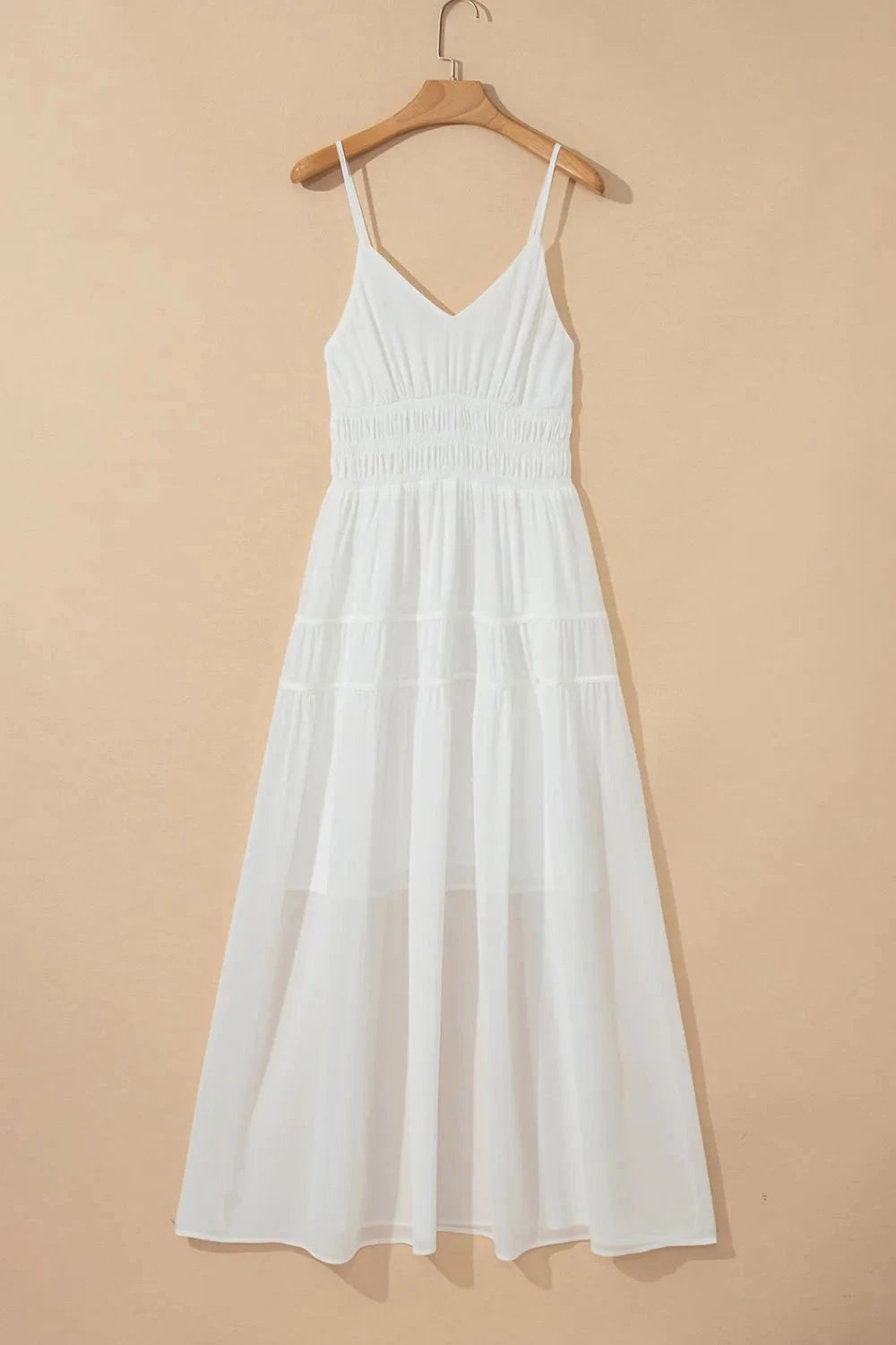 V-Neck High Waist Cami Dress