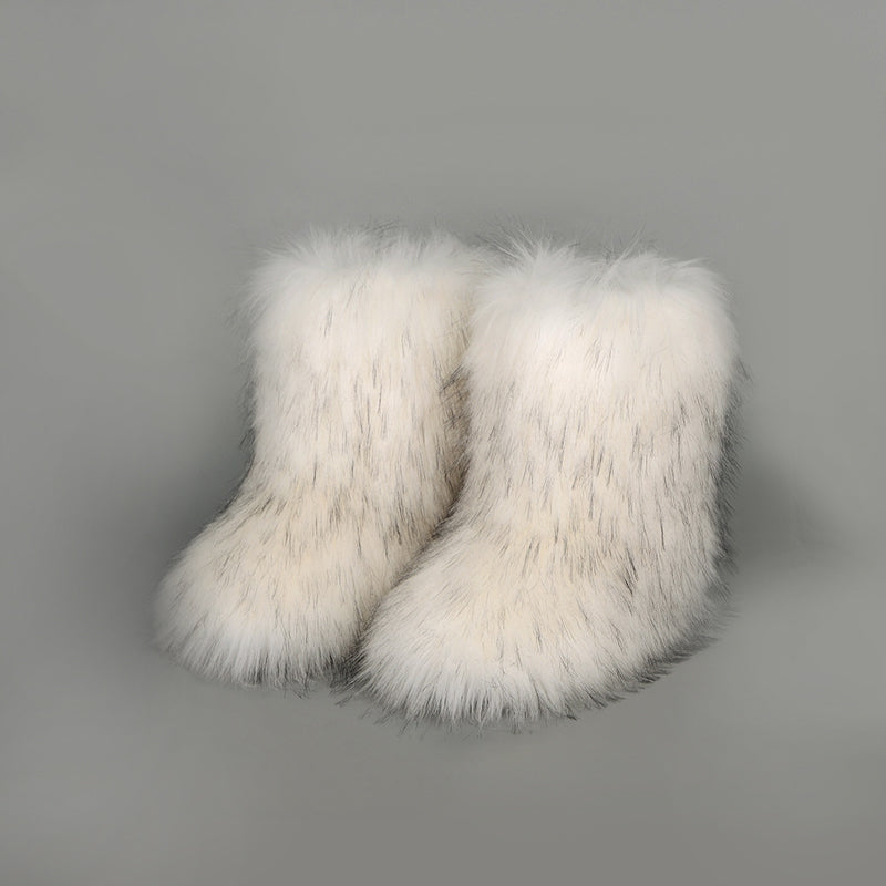 Thermal Fuzzy Platform Boots - Laazaar