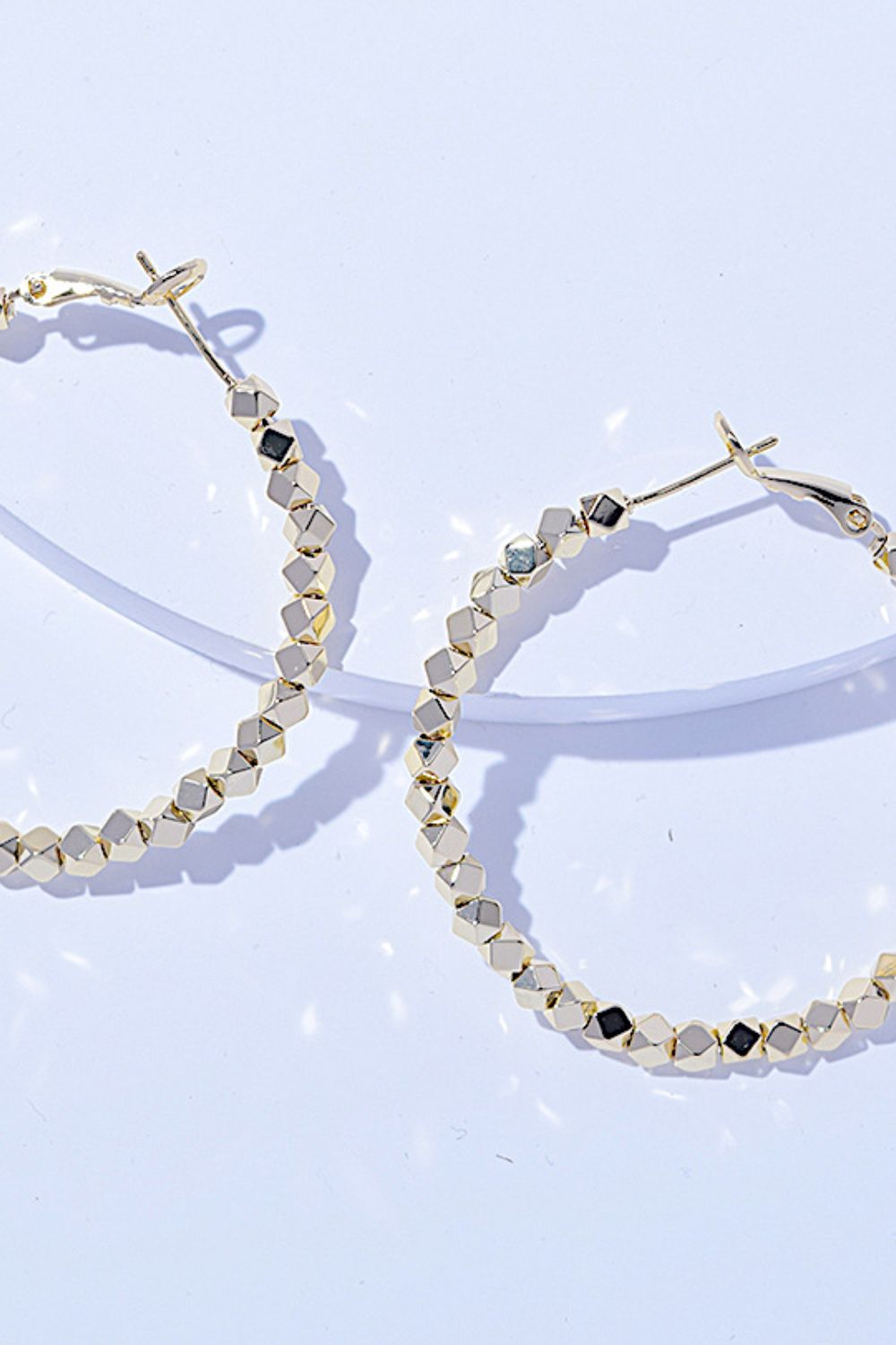 Alloy Hoop Earrings - Laazaar