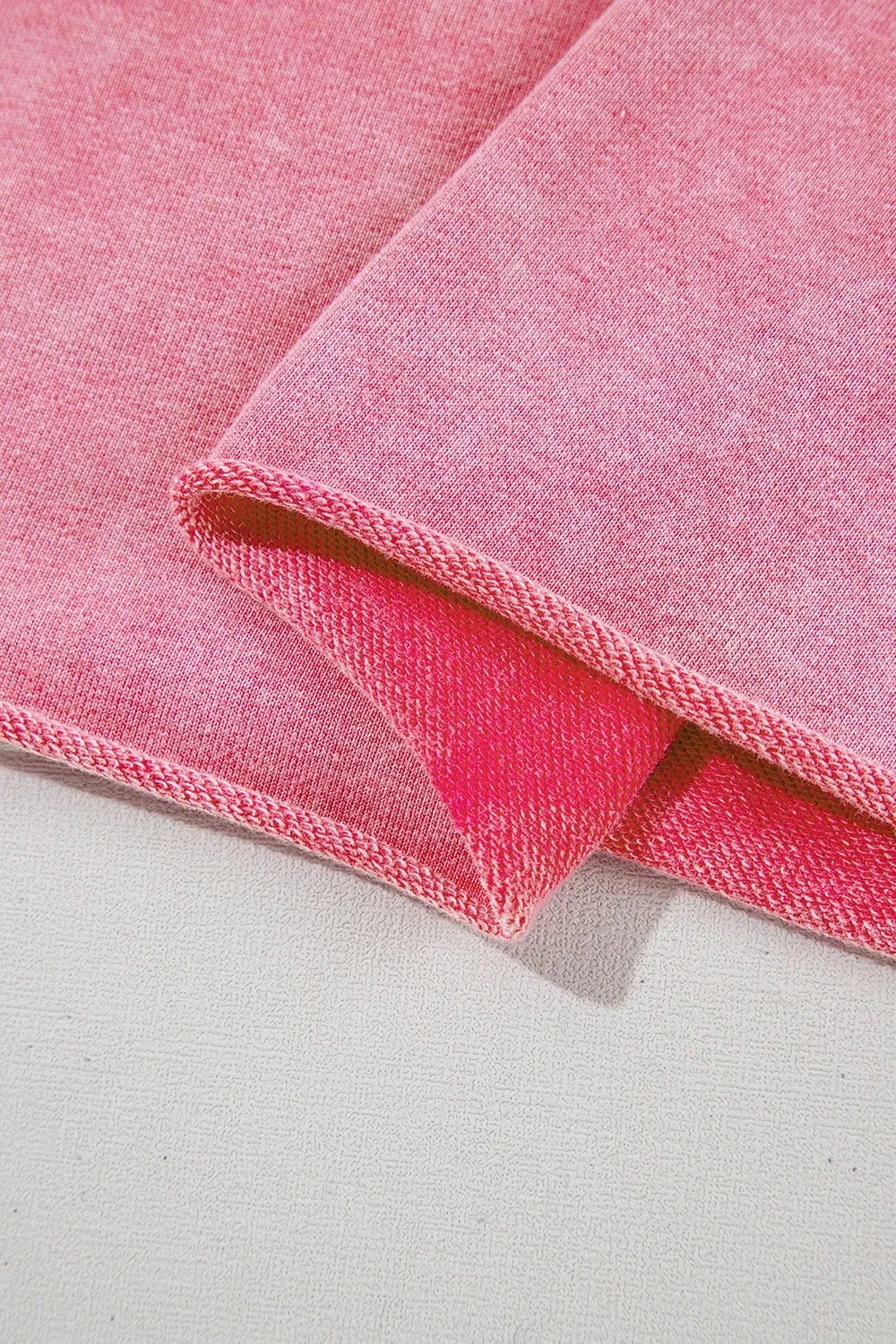 Mineral Wash Raw Edge Ruffle Mini Dress