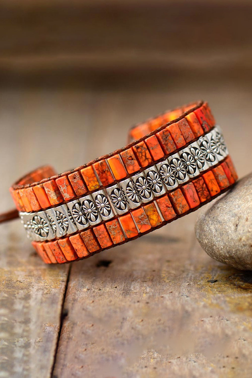 Handmade Triple Layer Natural Stone Bracelet - Laazaar