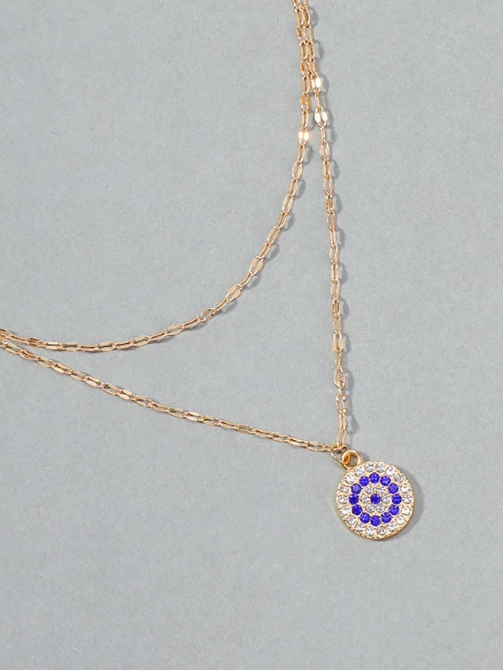 18K Gold-Plated Inlaid Zircon Layered Necklace