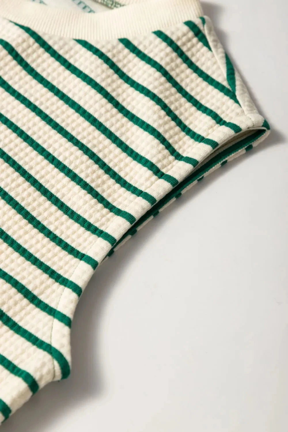 Stripe Woven Sleeveless Mini Dress